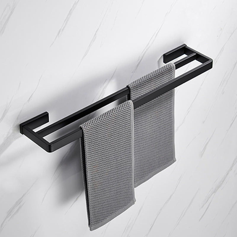 Avtoit | Matte Black 5-piece modern bathroom accessory as individual piece or as set with towel bar