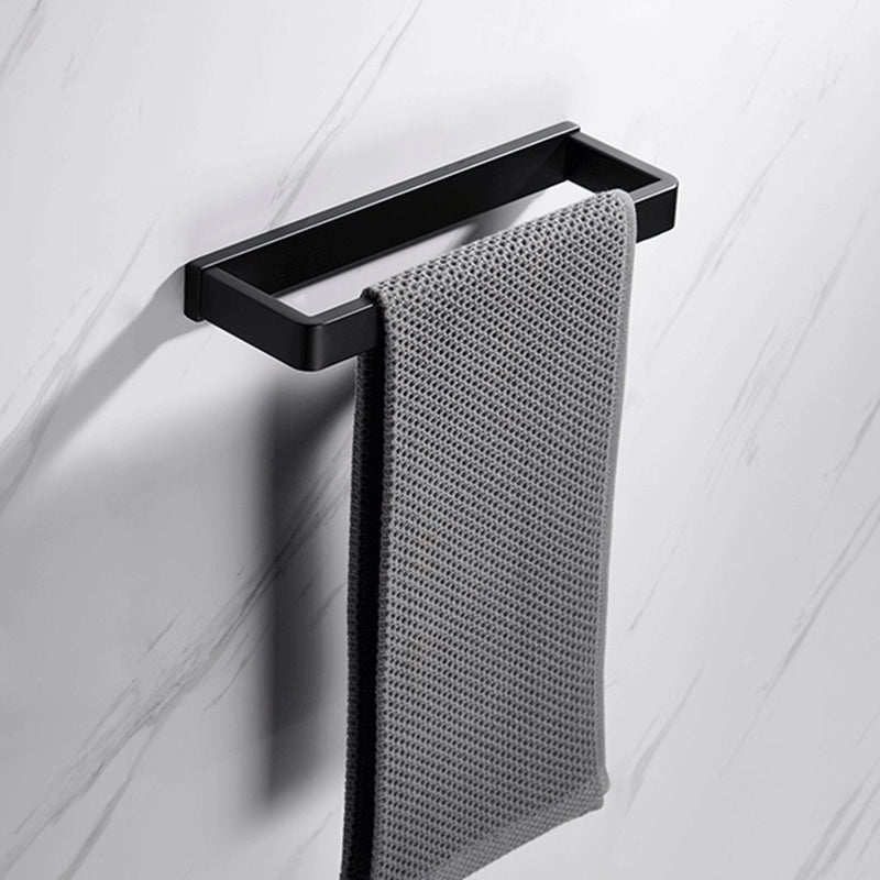 Avtoit | Matte Black 5-piece modern bathroom accessory as individual piece or as set with towel bar