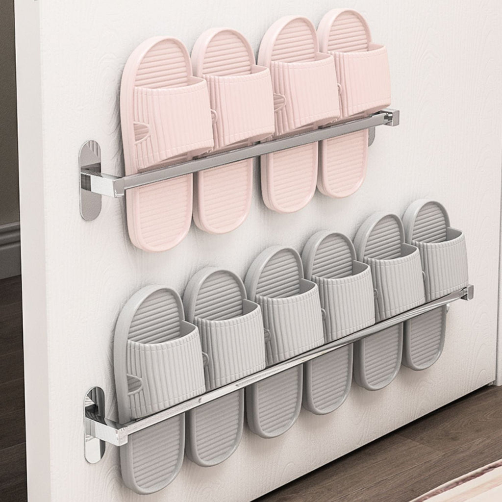 Avtoit | 2-Piece Stainless Steel Slip Resistant Modern Chrome Bathroom Hardware Set