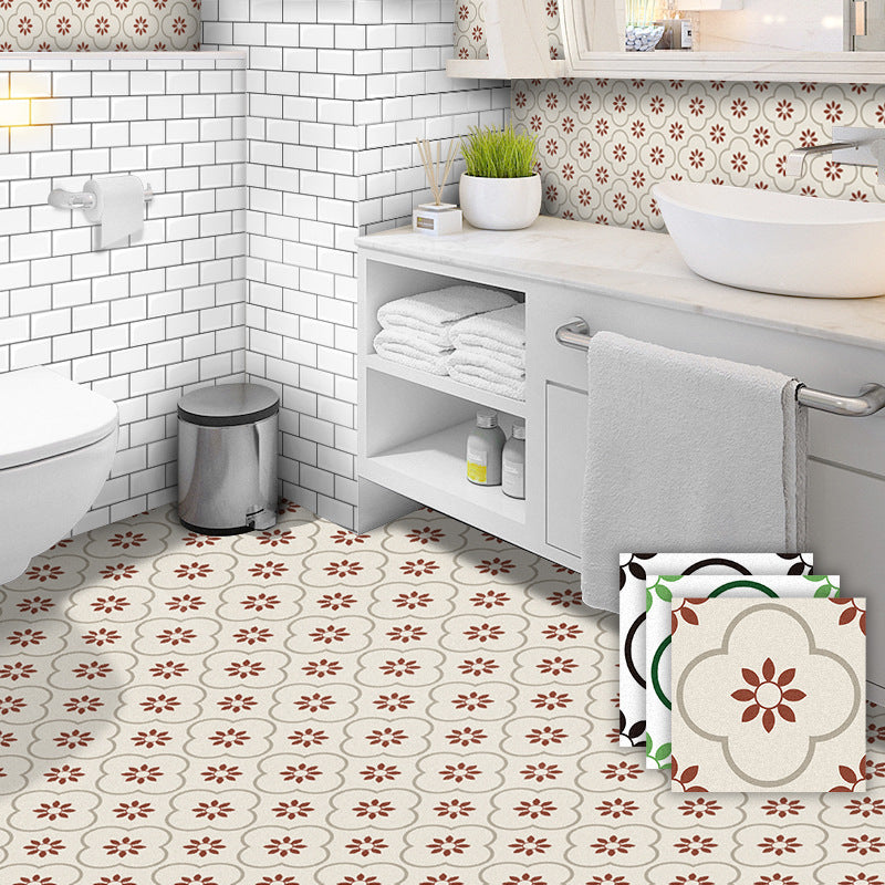 Avtoit | Peel & Stick Vinyl Floor Lightly patterned vinyl floor with straight edge