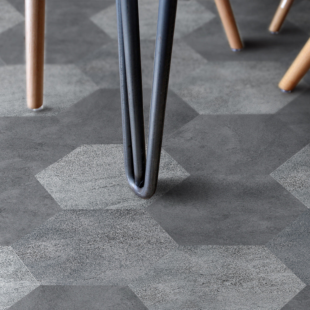 Avtoit | Peel and Stick Vinyl Floor Dark Matte Vinyl Floors with Stone Look