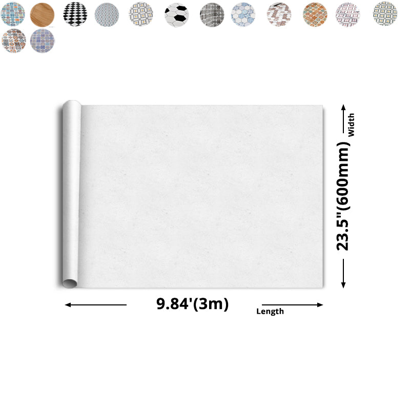 Avtoit | Multi-Tonal Style Vinyl Plank Flooring Peel and Stick Porcelain Tile Look PVC Flooring