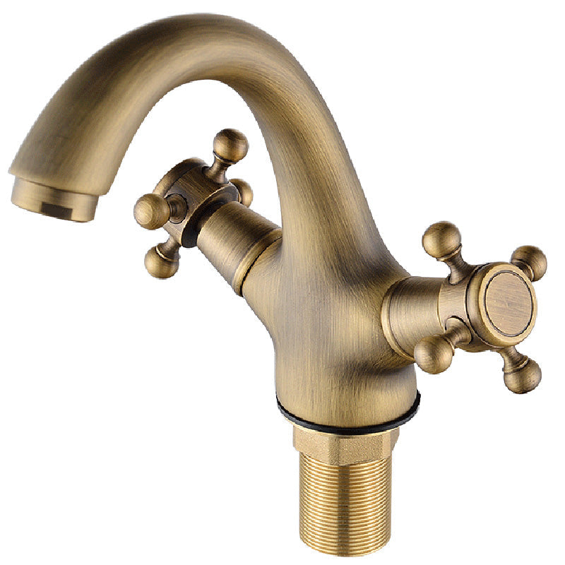 Avtoit | Glam Style Copper Tub Faucet Low Arc Deck Mounted Tub Faucet Set