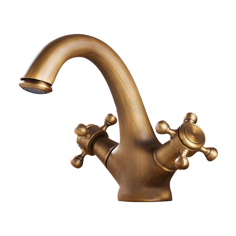 Avtoit | Glam Style Copper Tub Faucet Low Arc Deck Mounted Tub Faucet Set