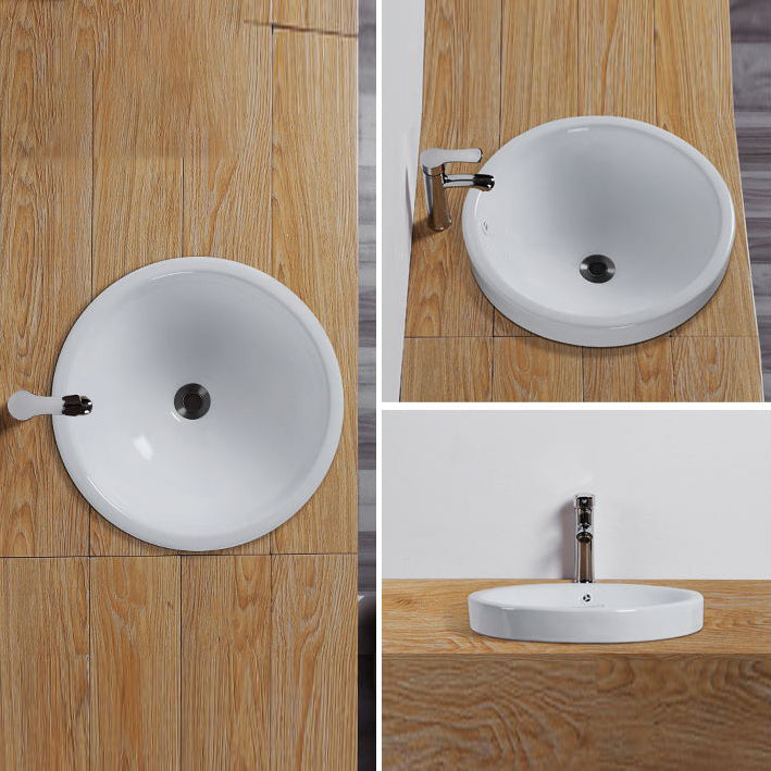 Avtoit | Contemporary oval wash stand ceramic metal undercounter basin
