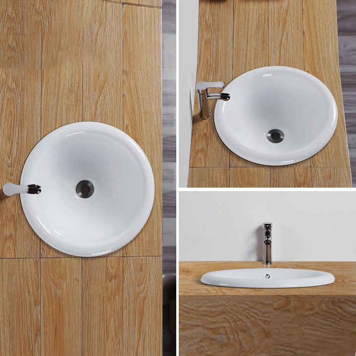Avtoit | Contemporary oval wash stand ceramic metal undercounter basin