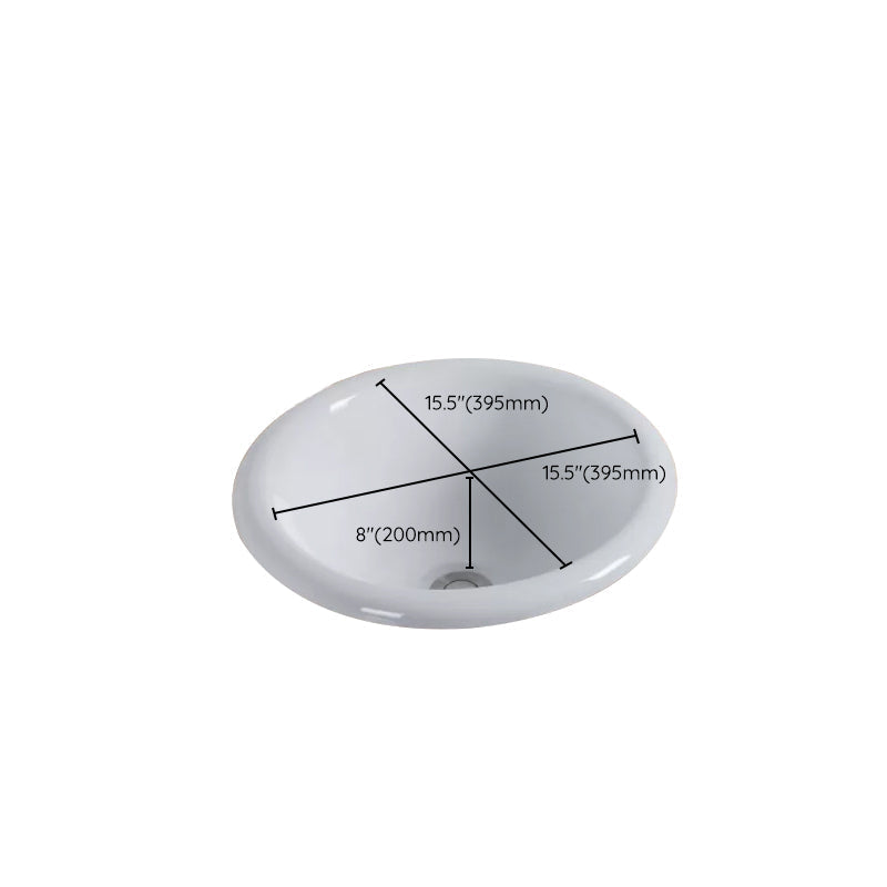 Avtoit | Contemporary oval wash stand ceramic metal undercounter basin