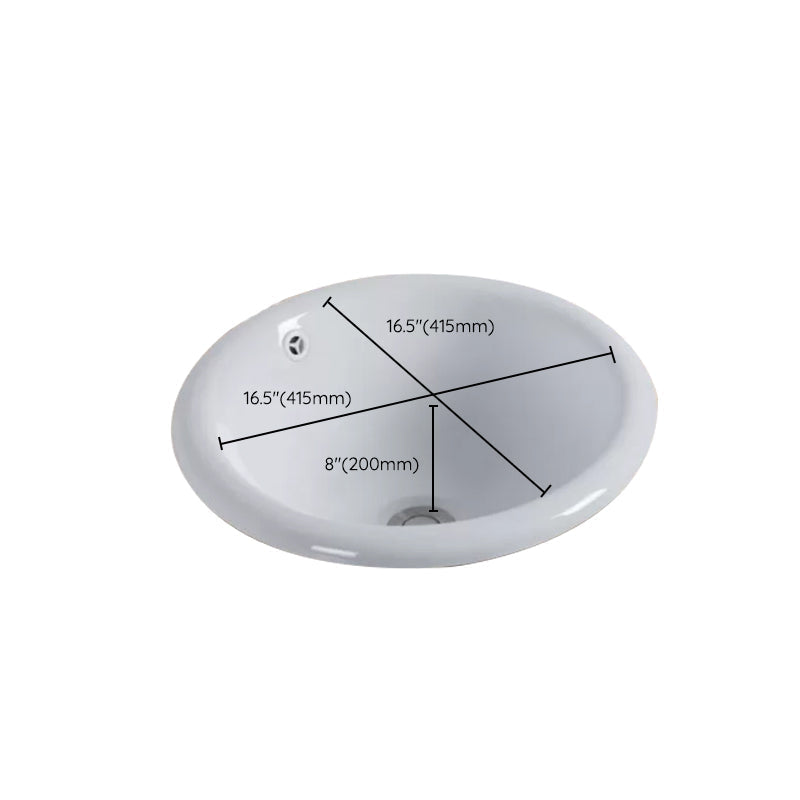 Avtoit | Contemporary oval wash stand ceramic metal undercounter basin