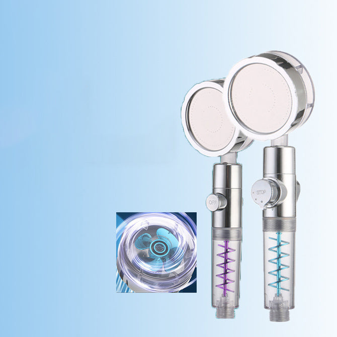 Avtoit | Creative Metal Shower Head Adjustable Water Flow Round Handheld Shower Head