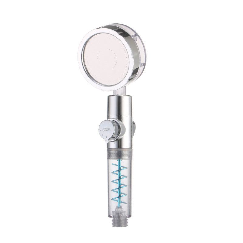 Avtoit | Creative Metal Shower Head Adjustable Water Flow Round Handheld Shower Head