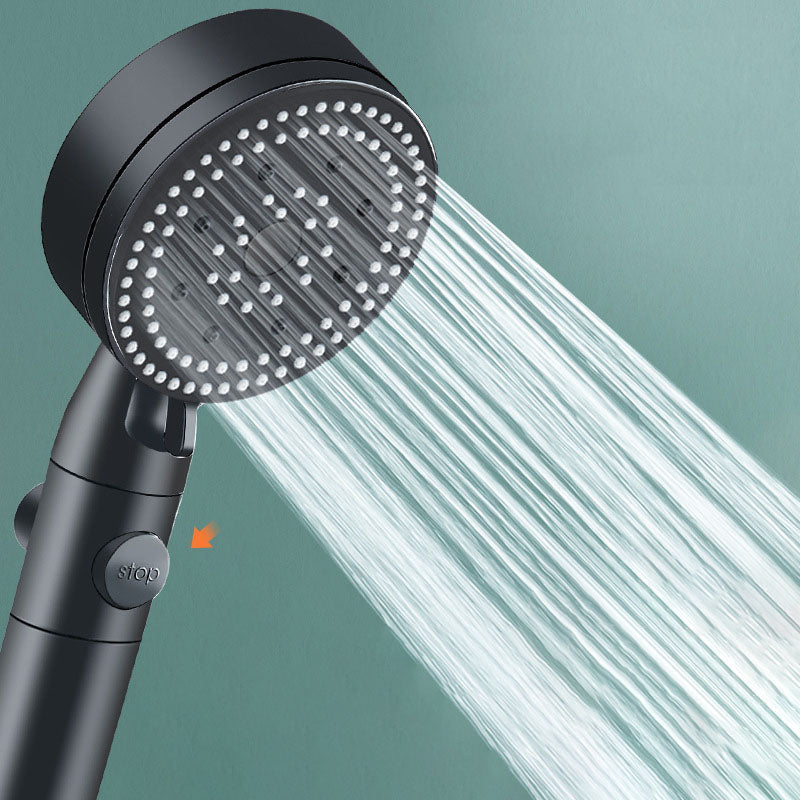 Avtoit | Metal Black Shower Head Self-Cleaning Standard Round Hand Shower