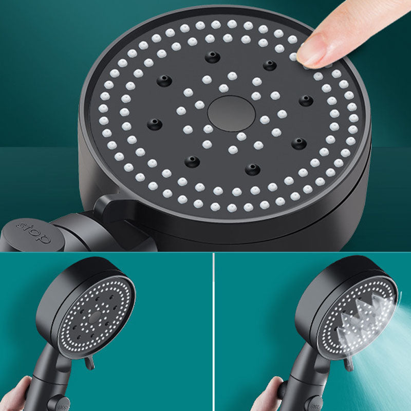 Avtoit | Metal Black Shower Head Self-Cleaning Standard Round Hand Shower