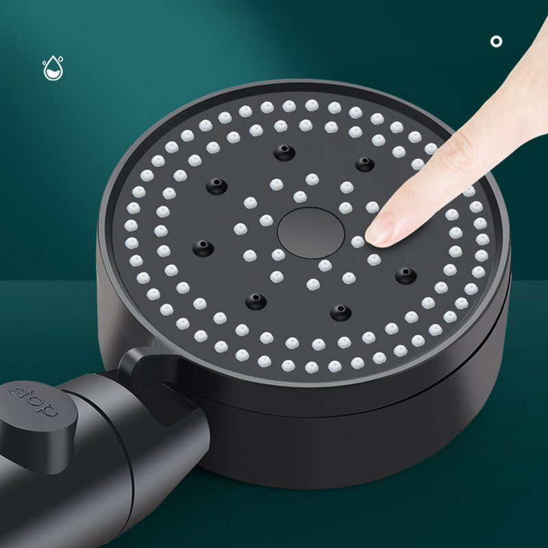 Avtoit | Metal Black Shower Head Self-Cleaning Standard Round Hand Shower