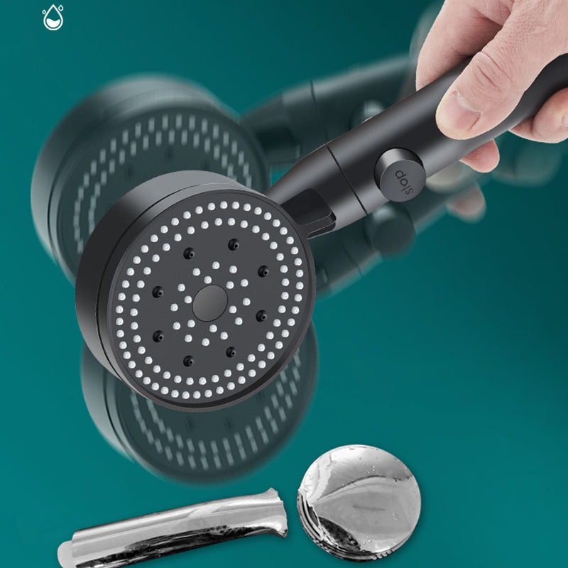 Avtoit | Metal Black Shower Head Self-Cleaning Standard Round Hand Shower