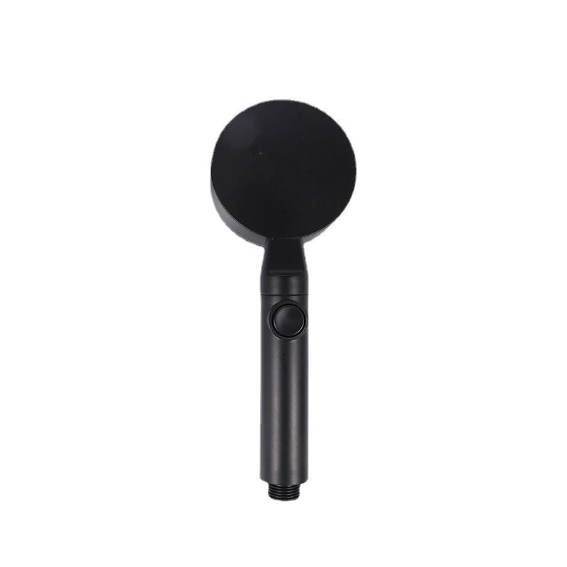 Avtoit | Metal Black Shower Head Self-Cleaning Standard Round Hand Shower