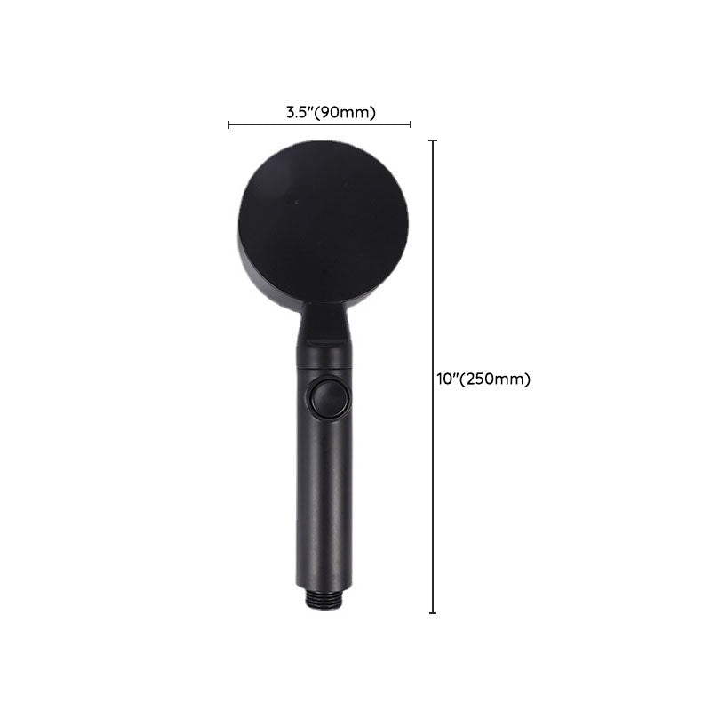 Avtoit | Metal Black Shower Head Self-Cleaning Standard Round Hand Shower