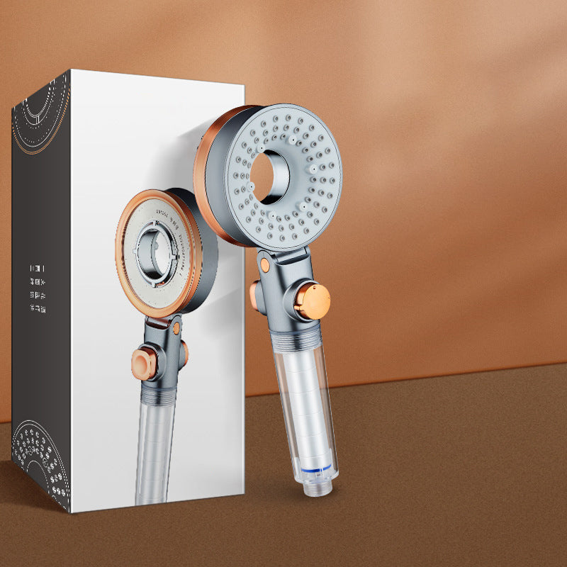 Avtoit | Reversible round shower head 3 spray types adjustable water flow handheld shower