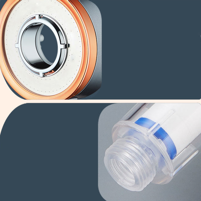 Avtoit | Reversible round shower head 3 spray types adjustable water flow handheld shower