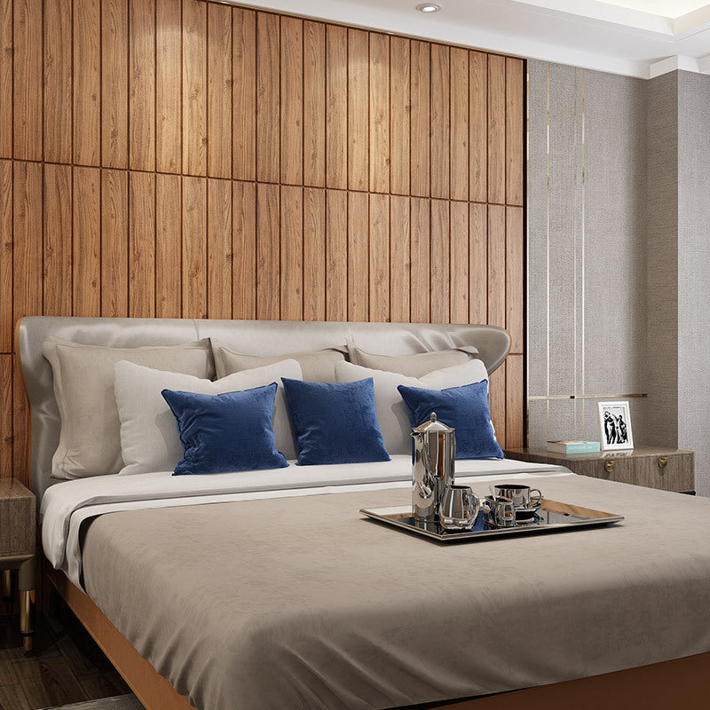 Avtoit | Modern Tin Wall Paneling Smooth Wall Ceiling Wood Plank Set of 6
