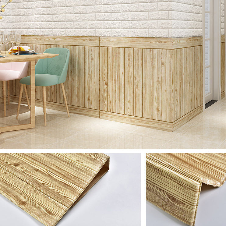 Avtoit | Modern Tin Wall Paneling Smooth Wall Ceiling Wood Plank Set of 6