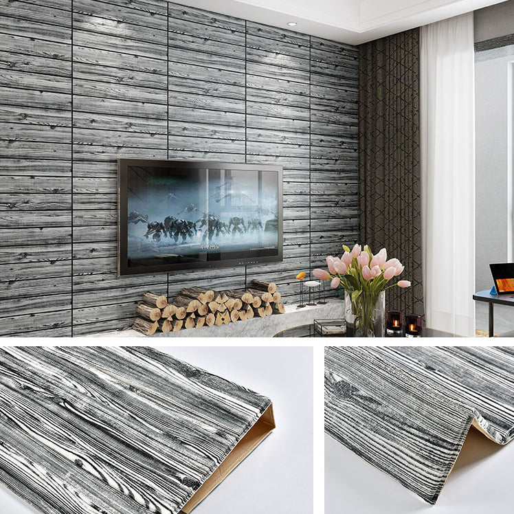 Avtoit | Modern Tin Wall Paneling Smooth Wall Ceiling Wood Plank Set of 6