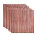 Avtoit | Modern Tin Wall Paneling Smooth Wall Ceiling Wood Plank Set of 6