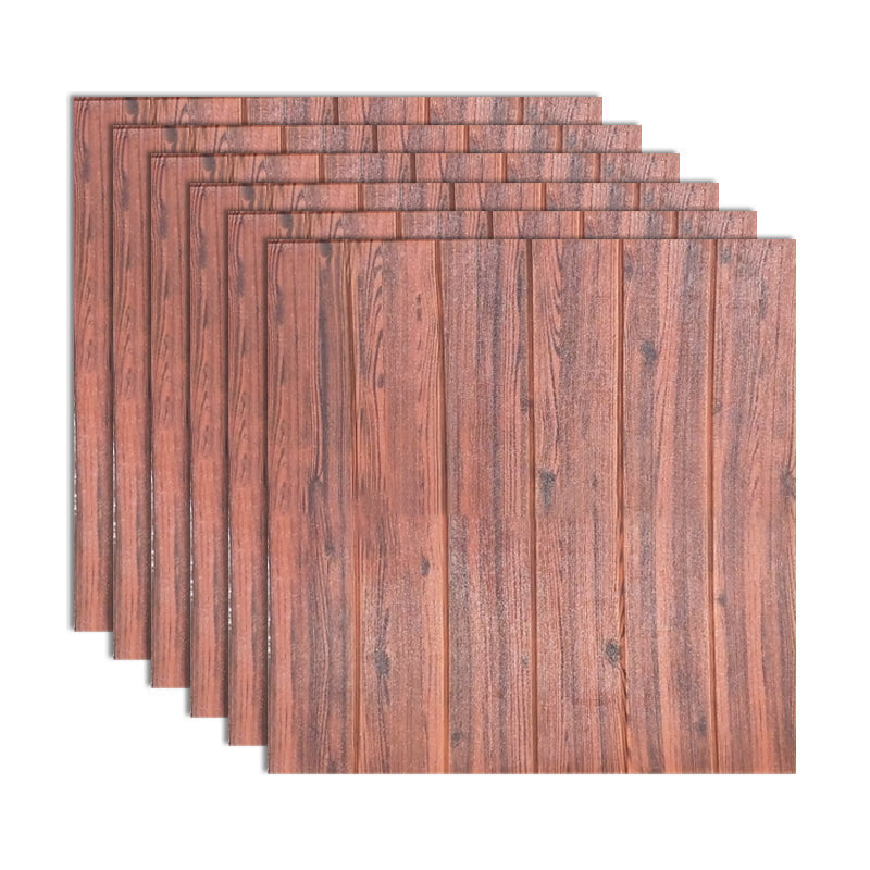 Avtoit | Modern Tin Wall Paneling Smooth Wall Ceiling Wood Plank Set of 6