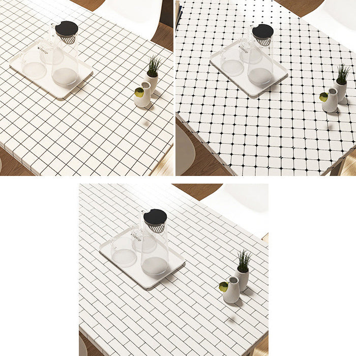 Avtoit | White Peel & Stick Tile Mirror Plastic Grid Wallpaper for Kitchen and Bathroom