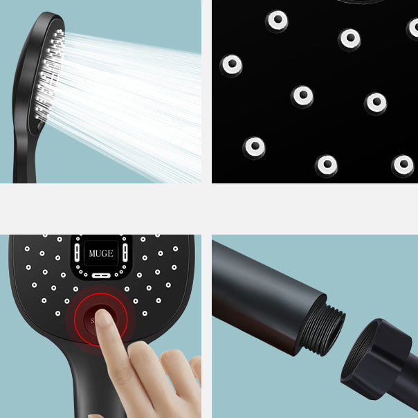 Avtoit | Contemporary Handheld Supercharged Shower Head Square Metal Spray Head
