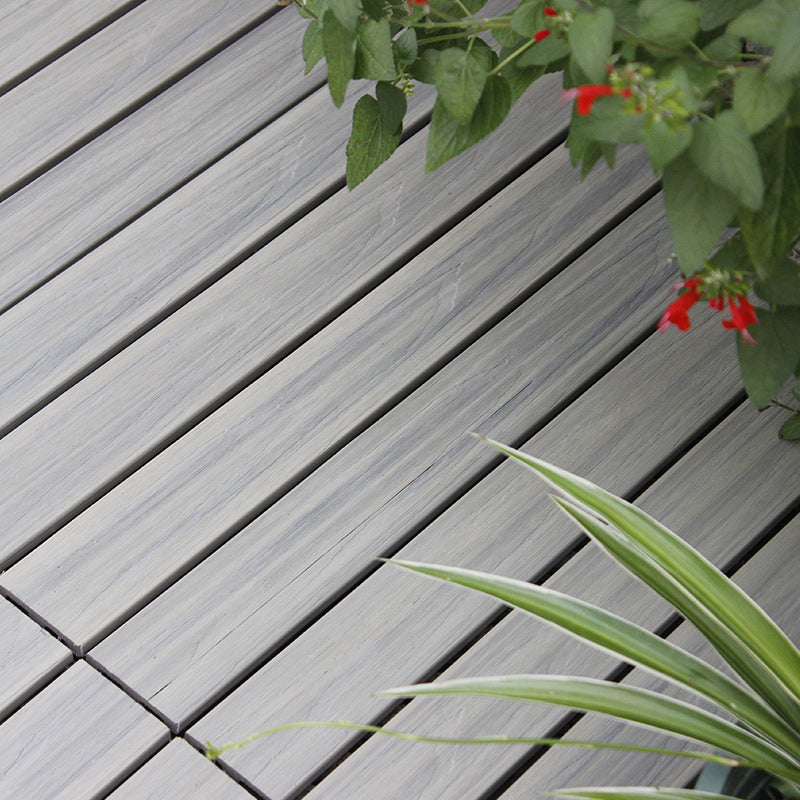 Avtoit | Interlocking composite deck tiles Striped pattern patio tiles