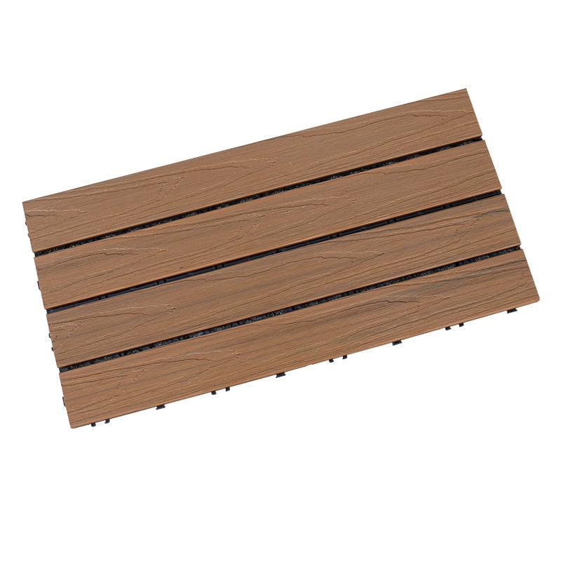 Avtoit | Interlocking composite deck tiles Striped pattern patio tiles