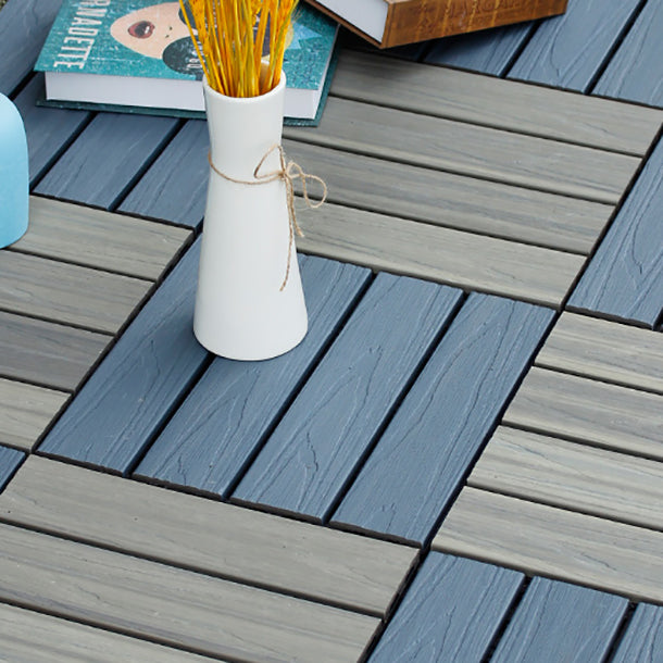 Avtoit | Interlocking composite deck tiles Striped pattern patio tiles