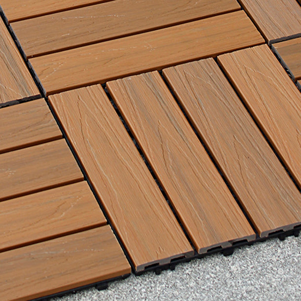 Avtoit | Interlocking composite deck tiles Striped pattern patio tiles