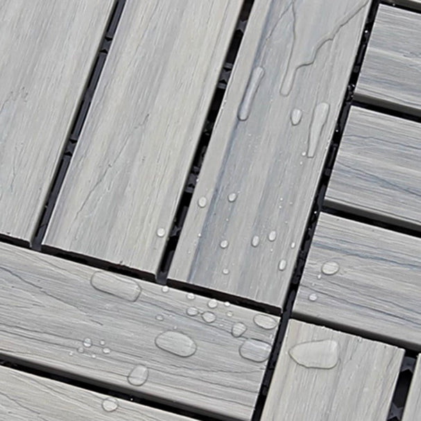 Avtoit | Interlocking composite deck tiles Striped pattern patio tiles