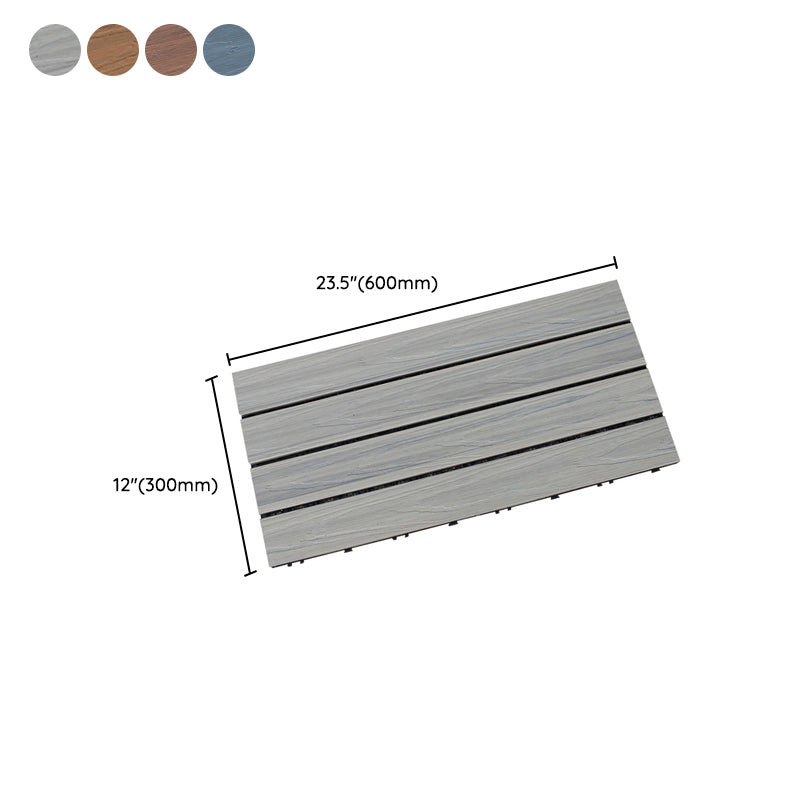 Avtoit | Interlocking composite deck tiles Striped pattern patio tiles