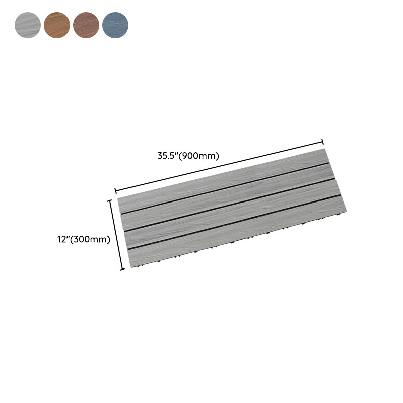 Avtoit | Interlocking composite deck tiles Striped pattern patio tiles