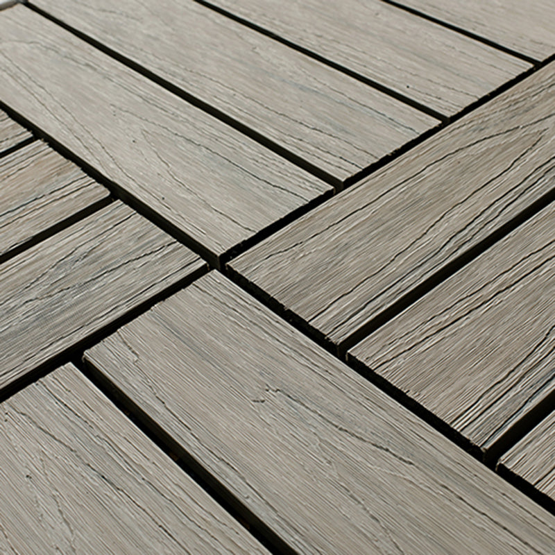 Avtoit | Square Patio Tiles Interlocking Striped Pattern Deck Board