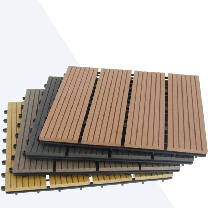 Avtoit | Striped Pattern Patio Tiles Laying Pattern Square Deck Board Outdoor Patio