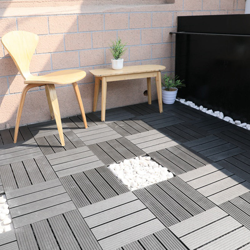 Avtoit | Striped Pattern Patio Tiles Laying Pattern Square Deck Board Outdoor Patio
