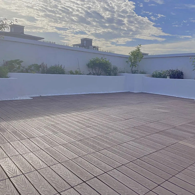 Avtoit | Striped Pattern Patio Tiles Laying Pattern Square Deck Board Outdoor Patio