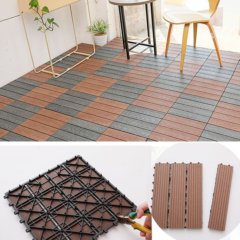 Avtoit | Striped Pattern Patio Tiles Laying Pattern Square Deck Board Outdoor Patio