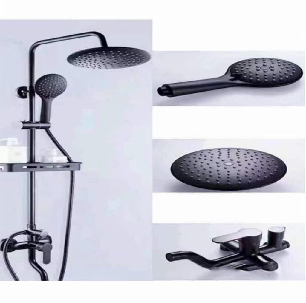 Avtoit | Modern Style Brass Shower System Adjustable Spray Pattern Wall Mounted Shower Combination