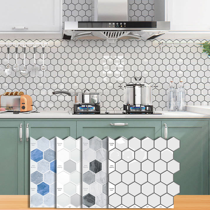 Avtoit | Square Peel and Stick Back Wall Modern Plastic Peel and Stick Back Wall