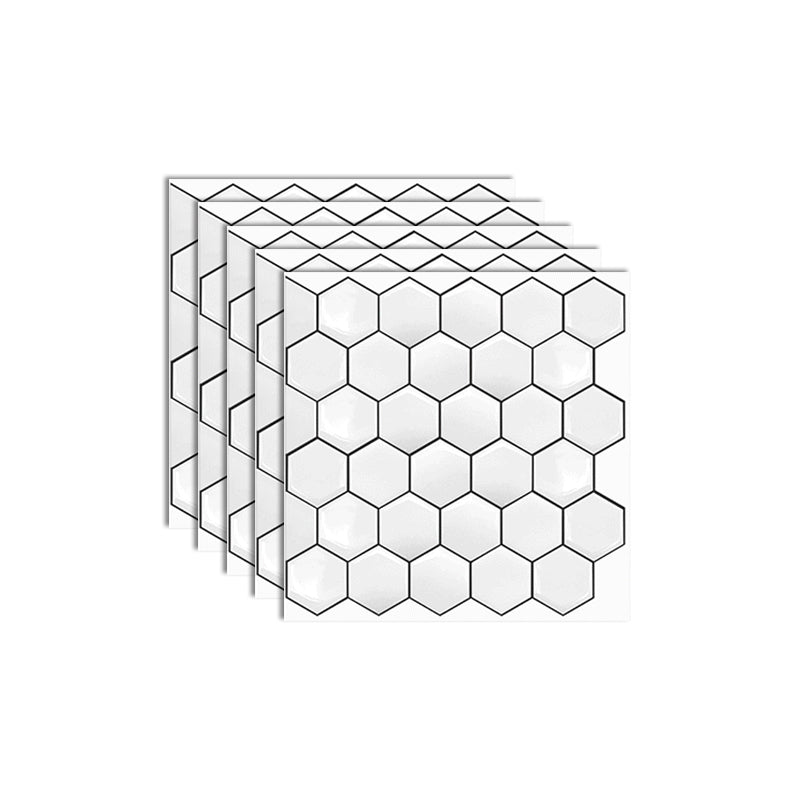 Avtoit | Square Peel and Stick Back Wall Modern Plastic Peel and Stick Back Wall