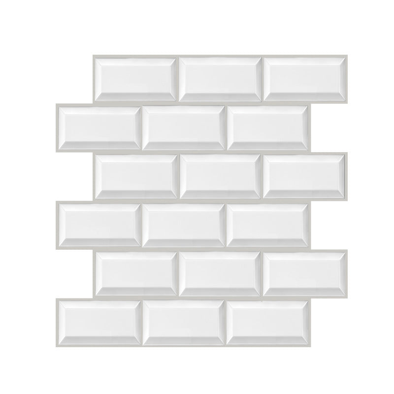 Avtoit | Plastic Peel-and-Stick Tiles Indoor Subway Tiles Wallpaper with waterproof