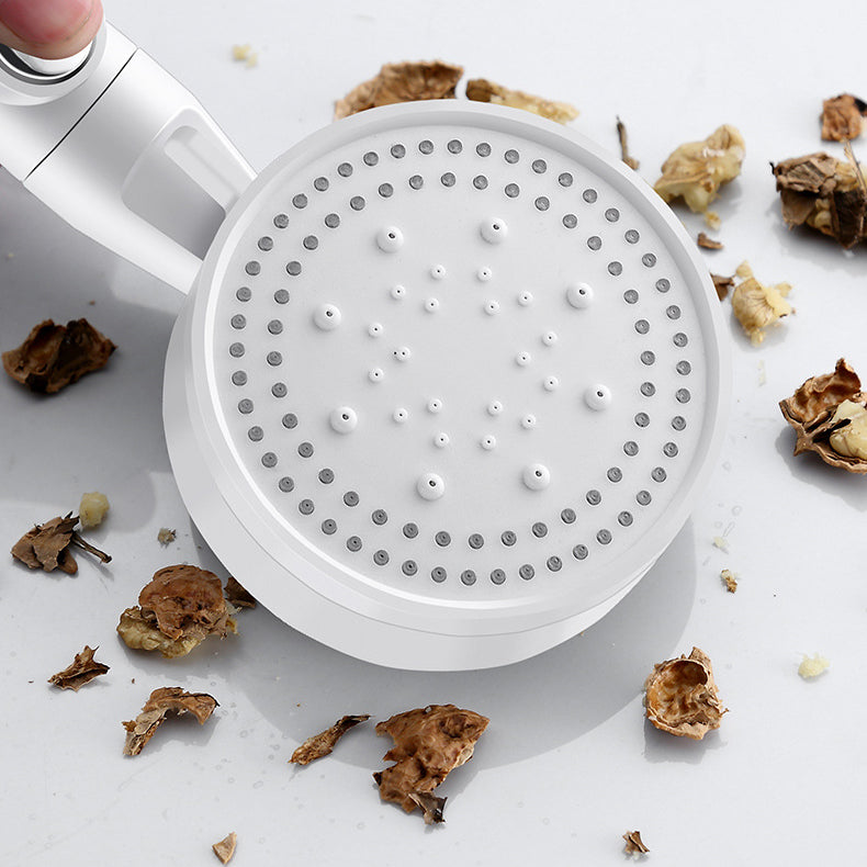 Avtoit | 5 Sprays Shower Head Round Wall Mounted Plastic Wall Connector Holder Handheld Shower Head