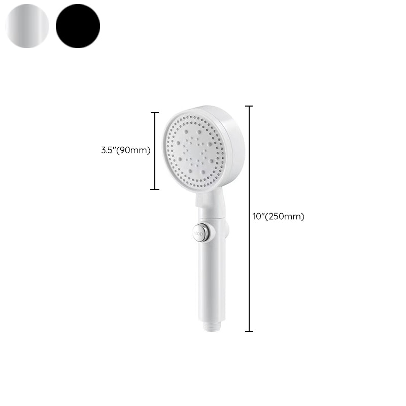 Avtoit | 5 Sprays Shower Head Round Wall Mounted Plastic Wall Connector Holder Handheld Shower Head