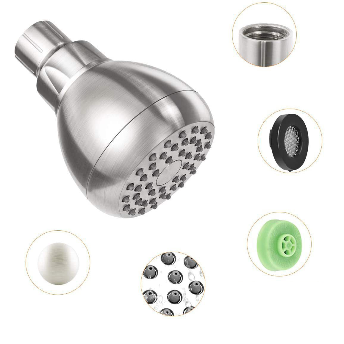 Avtoit | Modern Style Handheld Showerhead Wall Mount Round Standard Showerhead