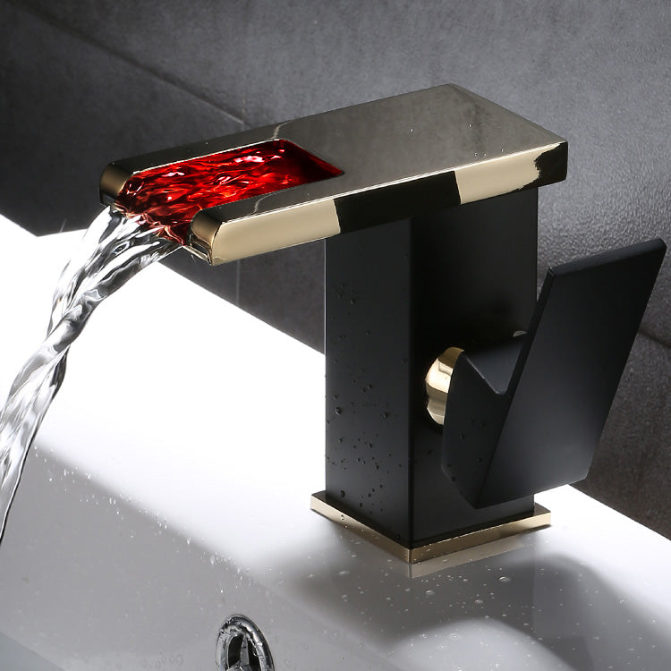 Avtoit | Basin Waterfall Outlet Single Lever Tap with LED Light