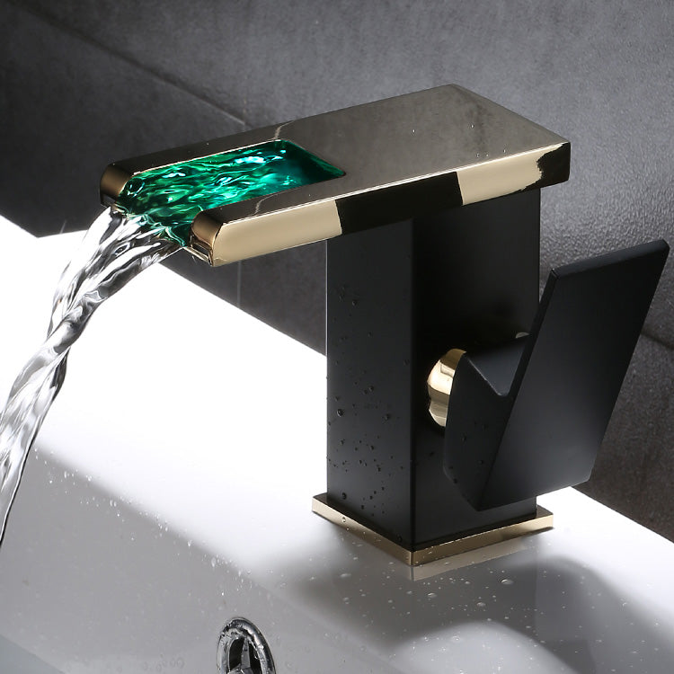 Avtoit | Basin Waterfall Outlet Single Lever Tap with LED Light